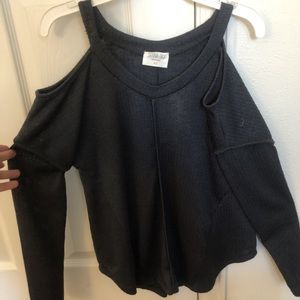 Open shoulder sweater